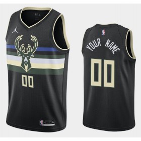 Camiseta Hombre Milwaukee Bucks Personalizadas 2020-21 Jordan Brand Statement Edition Swingman